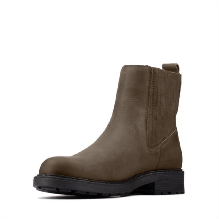 Orinoco2 Cuero Oliva Oscuro Medio Cuero Clarks Oliva Oscuro
