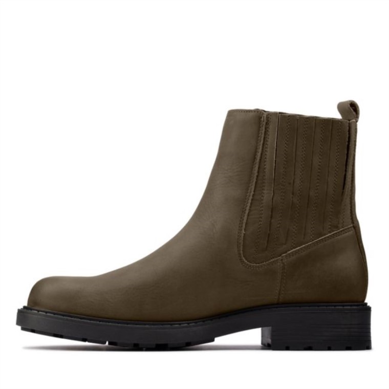 Orinoco2 Cuero Oliva Oscuro Medio Cuero Clarks Oliva Oscuro
