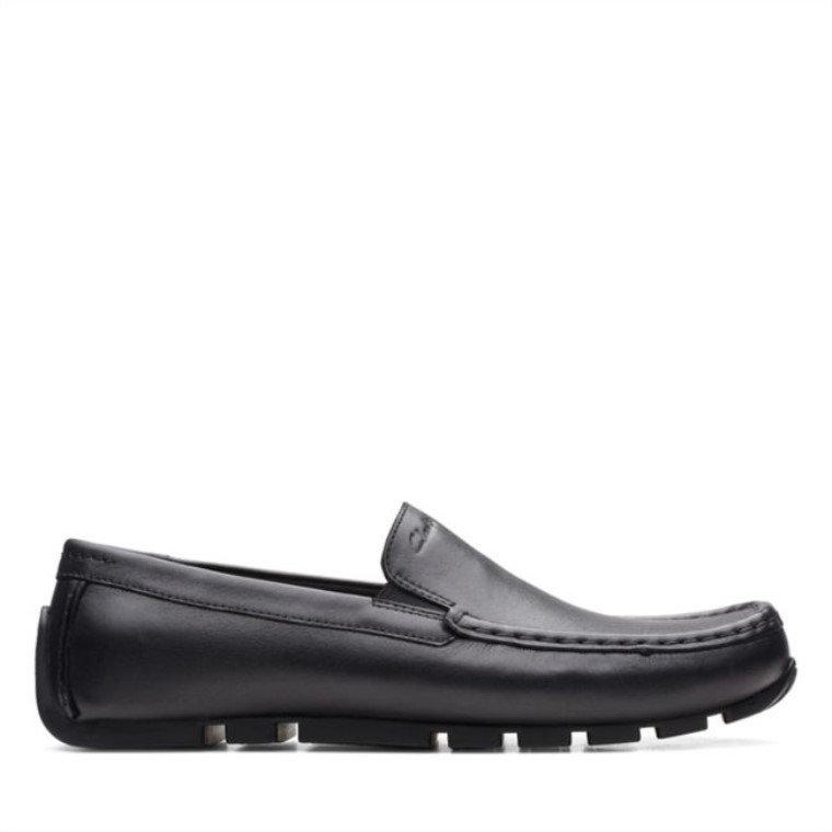 Cuero Negro Liso Oswick Cuero Negro Clarks
