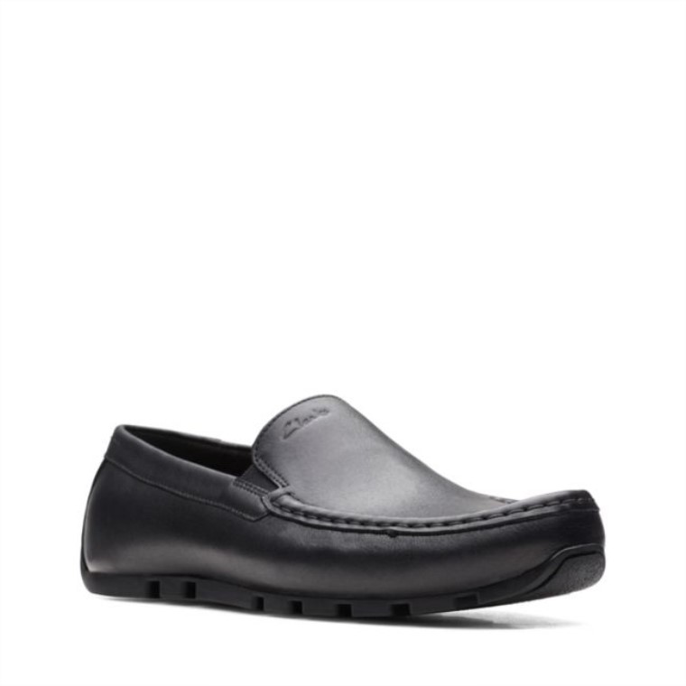 Cuero Negro Liso Oswick Cuero Negro Clarks