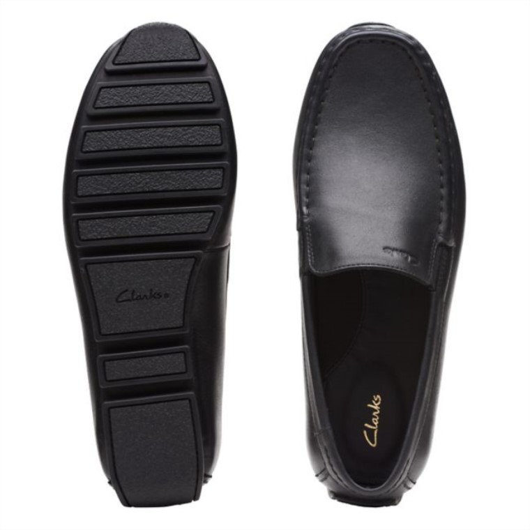 Cuero Negro Liso Oswick Cuero Negro Clarks