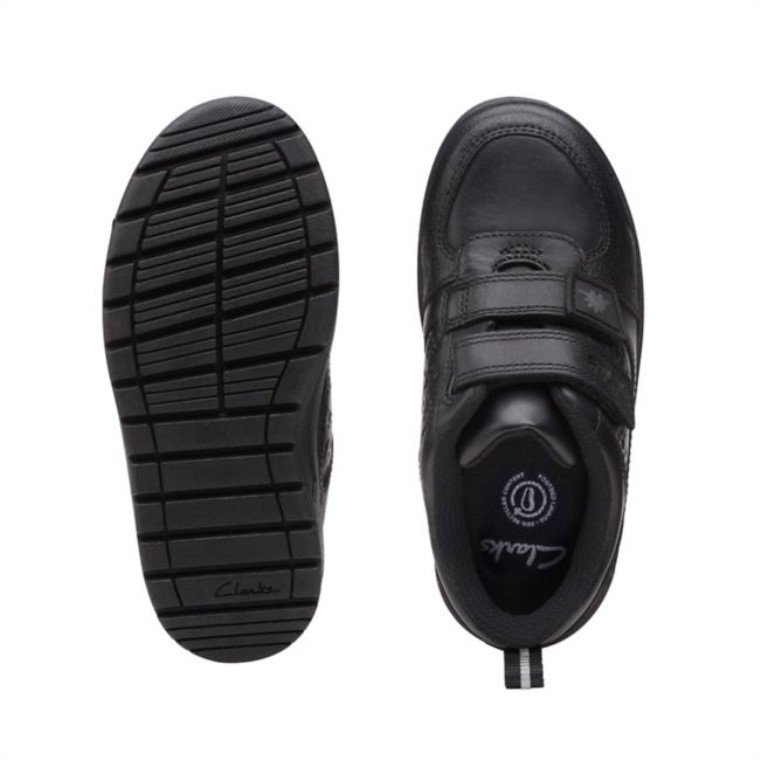 Palmer Steggy Kid Cuero Negro Clarks Cuero Negro