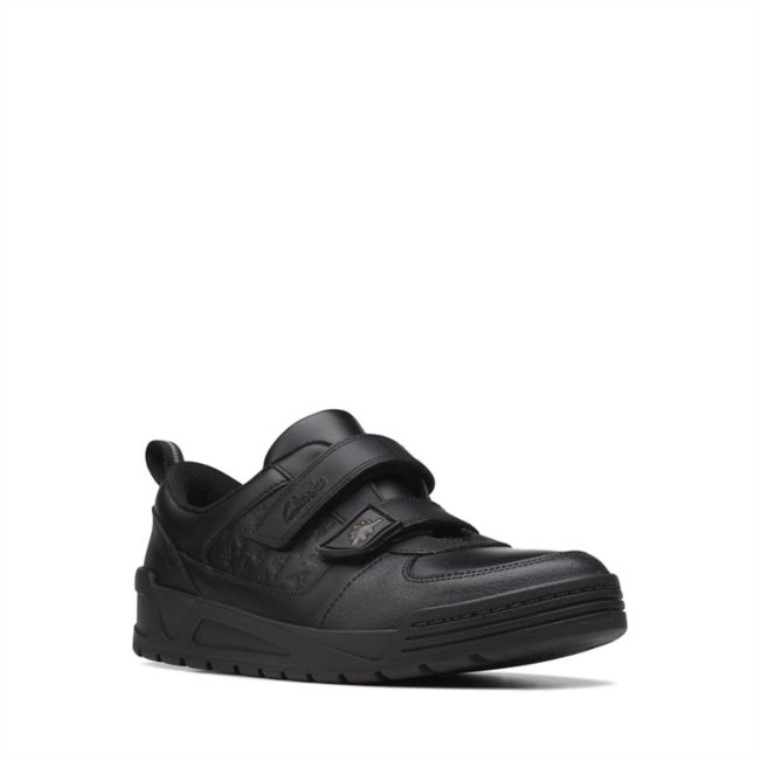 Palmer Steggy Viejo Cuero Negro Clarks Cuero Negro