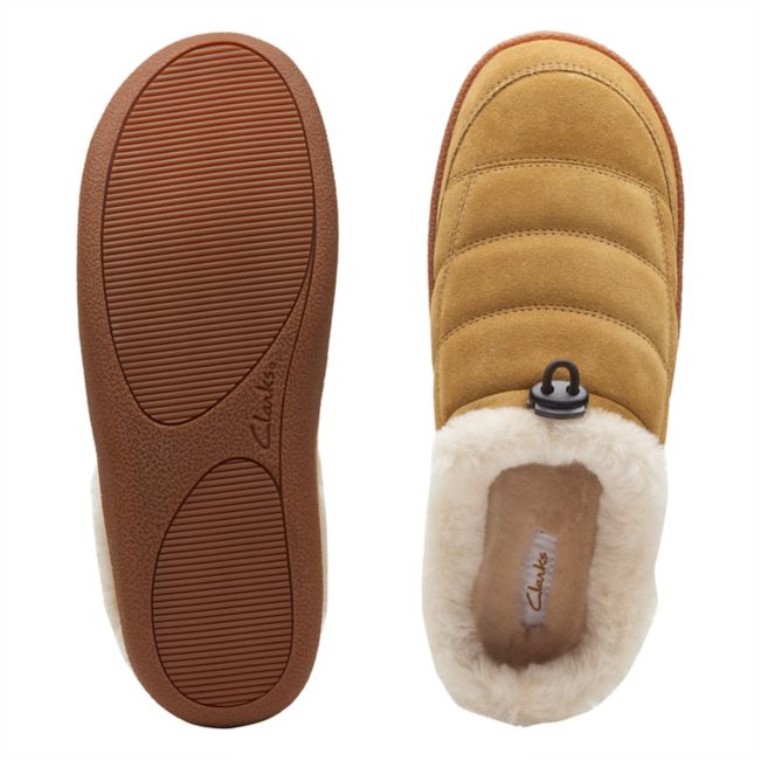 Pilton Mule Gamuza De Musgo De Roble Clarks Gamuza De Musgo De Roble