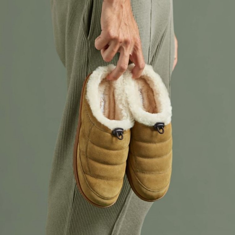 Pilton Mule Gamuza De Musgo De Roble Clarks Gamuza De Musgo De Roble