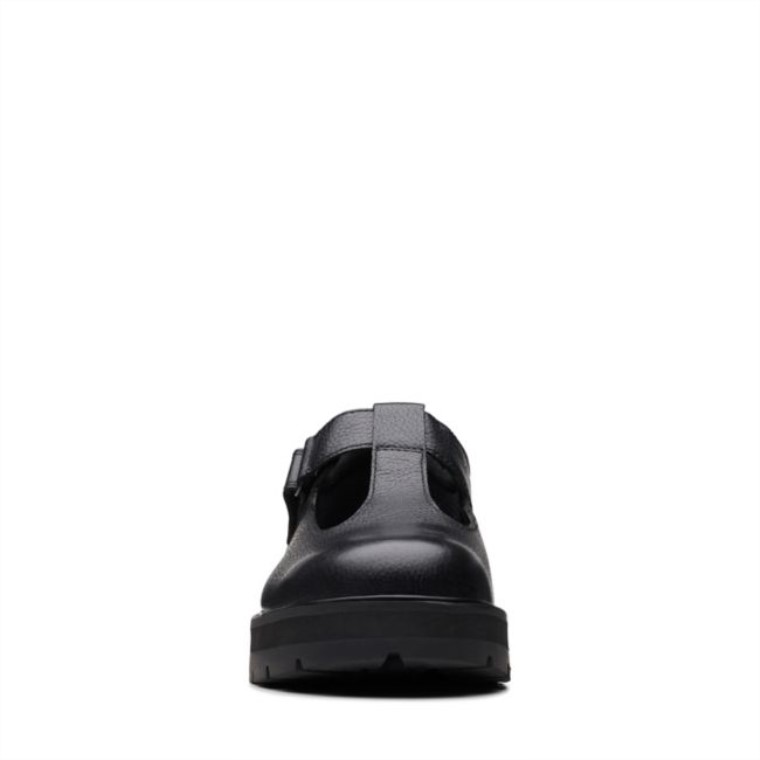 Prague Brill Juvenil Cuero Negro Clarks Cuero Negro