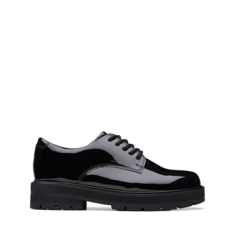 Encaje De Praga Viejo Charol Negro Clarks Charol Negro