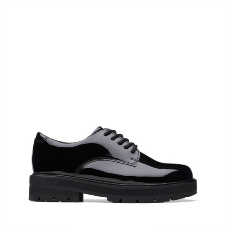 Encaje De Praga Viejo Charol Negro Clarks Charol Negro