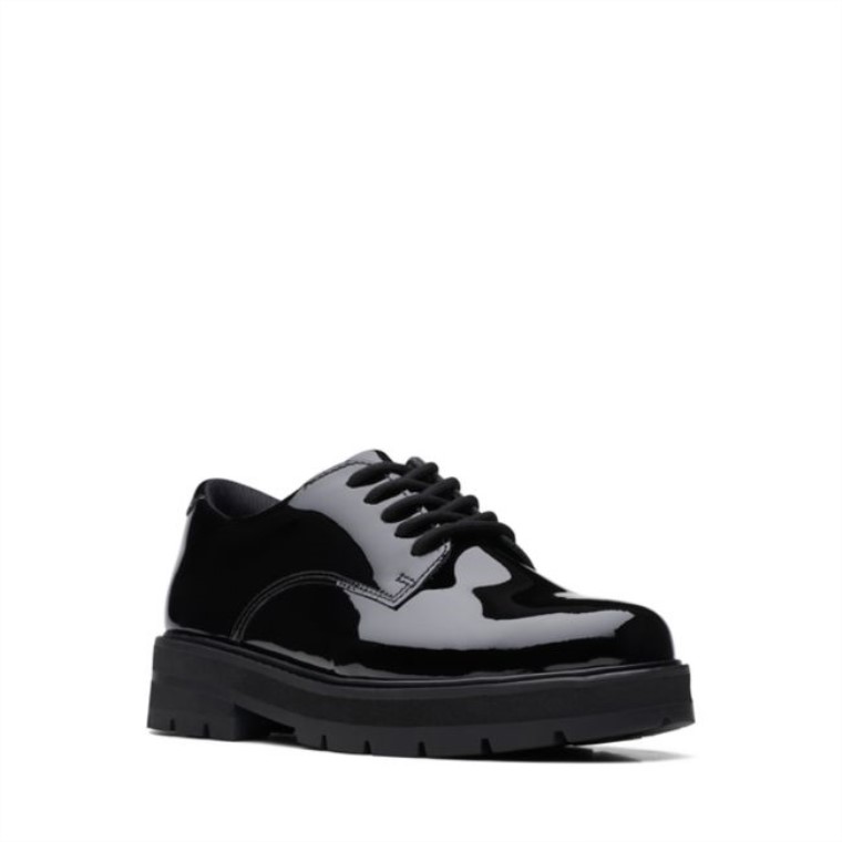 Encaje De Praga Viejo Charol Negro Clarks Charol Negro
