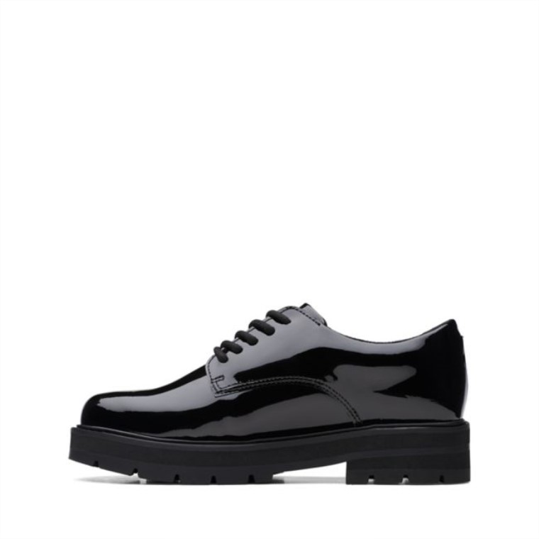 Encaje De Praga Viejo Charol Negro Clarks Charol Negro
