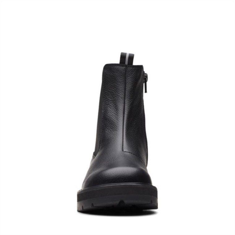 Mar De Praga Juvenil Cuero Negro Cuero Negro Clarks