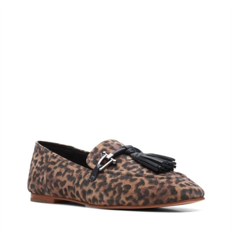 Pure 2 Borlas Estampado Leopardo Clarks Estampado Leopardo