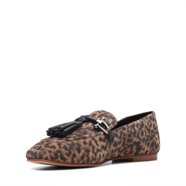 Pure 2 Borlas Estampado Leopardo Clarks Estampado Leopardo