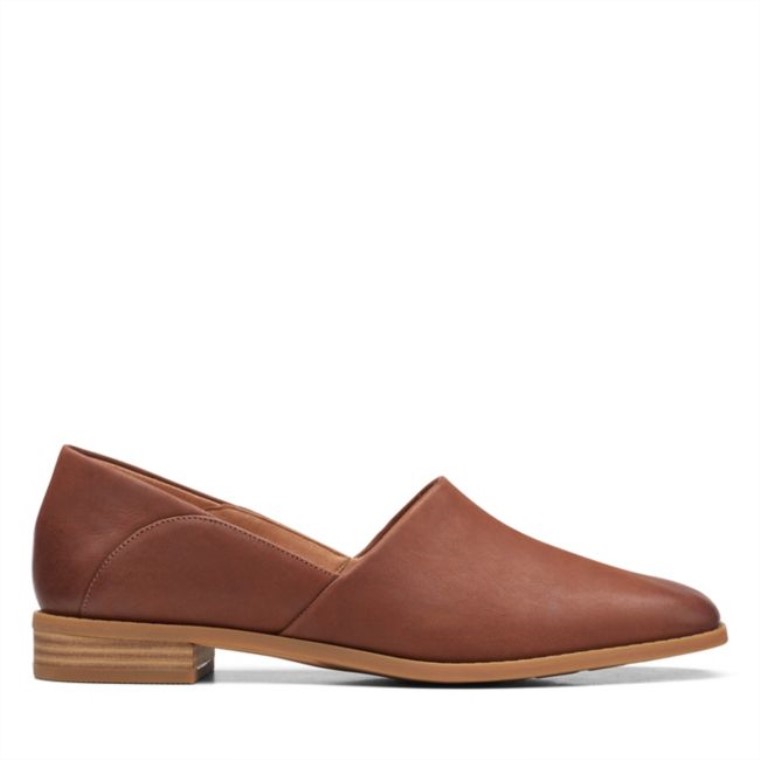 Pure Belle Cuero Marrón Oscuro Clarks Cuero Marrón Oscuro
