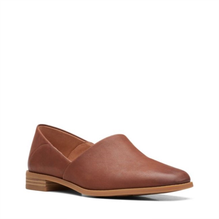Pure Belle Cuero Marrón Oscuro Clarks Cuero Marrón Oscuro