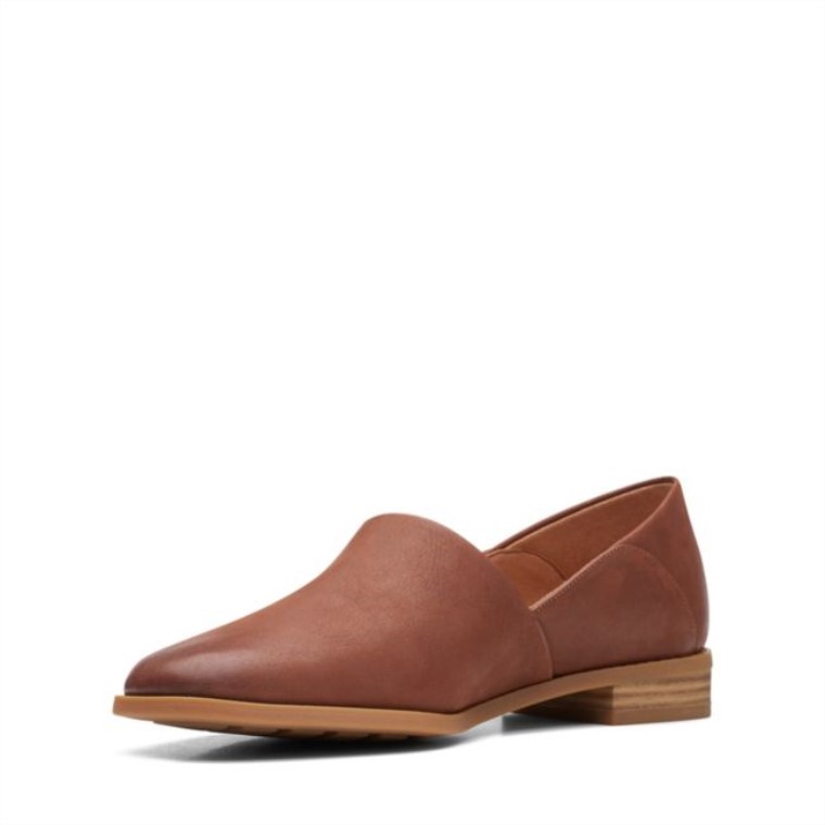 Pure Belle Cuero Marrón Oscuro Clarks Cuero Marrón Oscuro