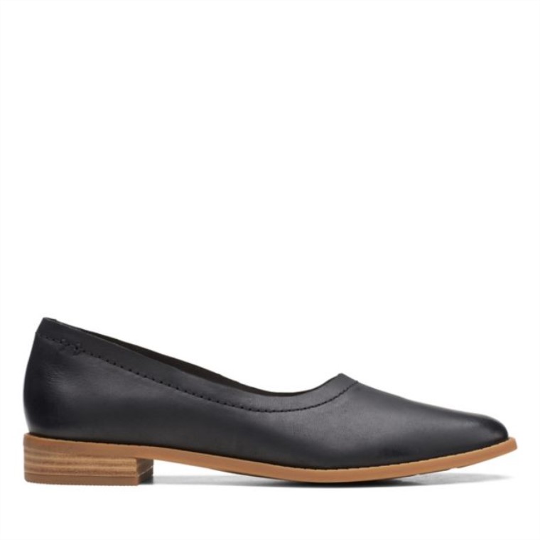 Pure Walk Cuero Negro Clarks Cuero Negro
