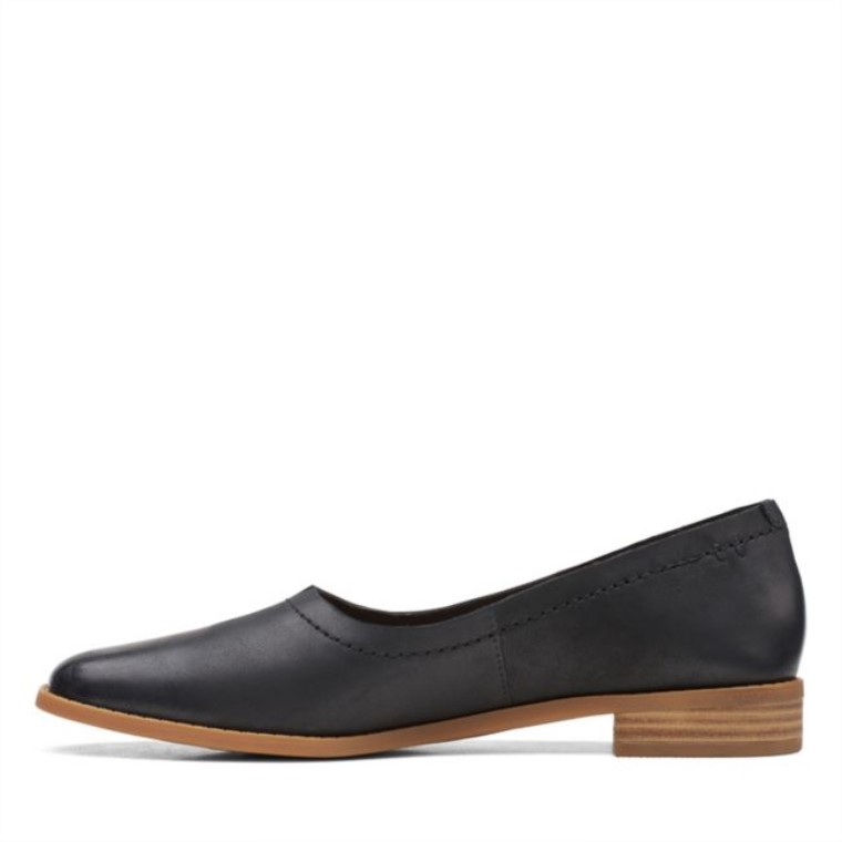 Pure Walk Cuero Negro Clarks Cuero Negro