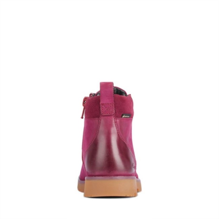 Cuero Morado Clarks Heath Go Gore-tex Niño Cuero Morado