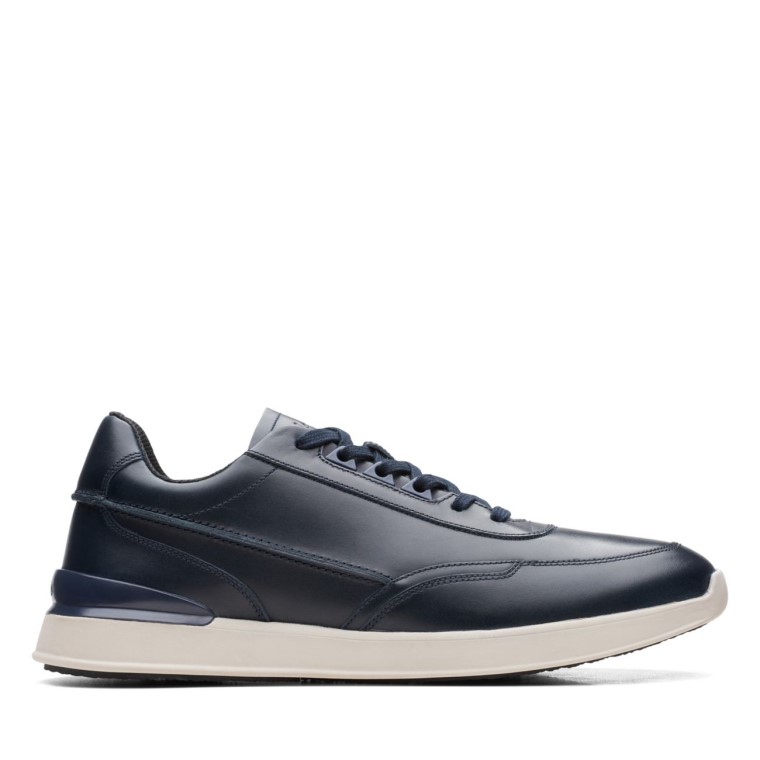 Race Lite Encaje Cuero Azul Marino Cuero Azul Marino Clarks