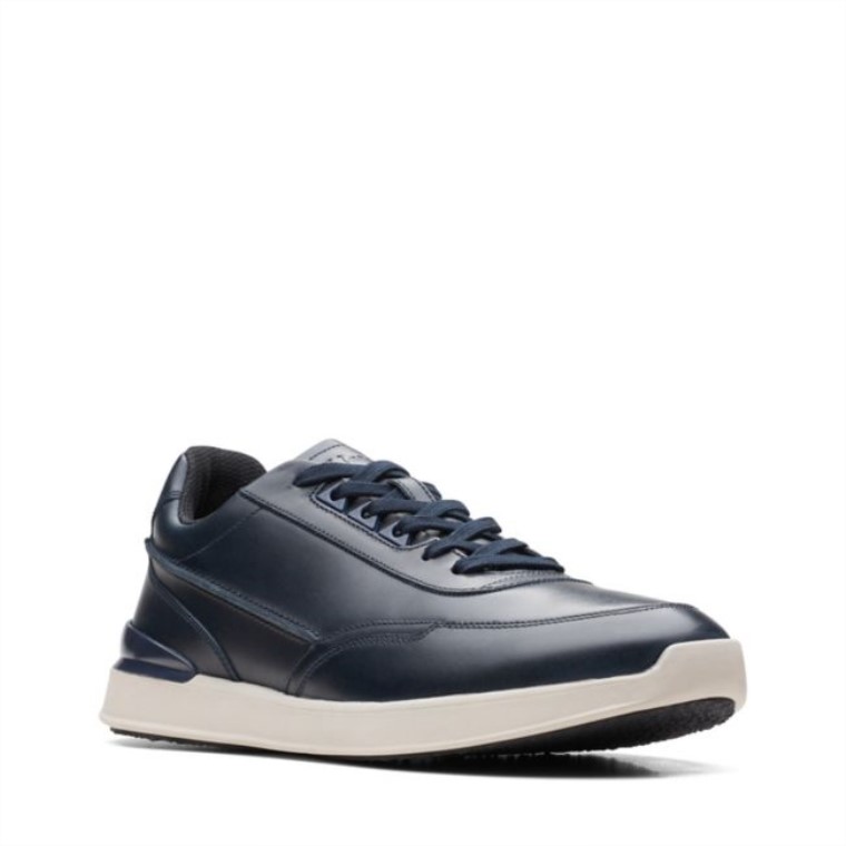 Race Lite Encaje Cuero Azul Marino Cuero Azul Marino Clarks
