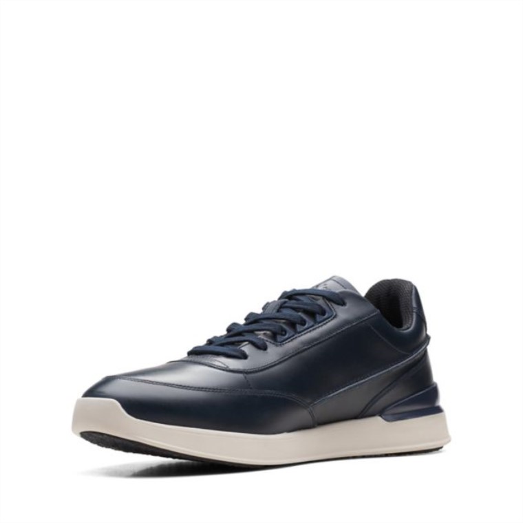 Race Lite Encaje Cuero Azul Marino Cuero Azul Marino Clarks
