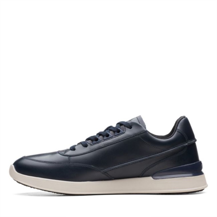 Race Lite Encaje Cuero Azul Marino Cuero Azul Marino Clarks