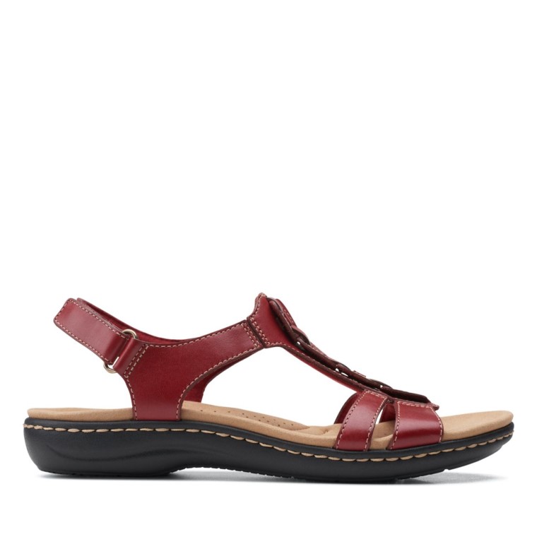 Cuero Rojo Clarks Laurieann Kay Cuero Rojo