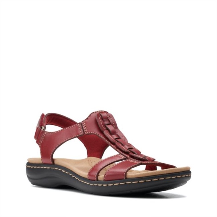 Cuero Rojo Clarks Laurieann Kay Cuero Rojo