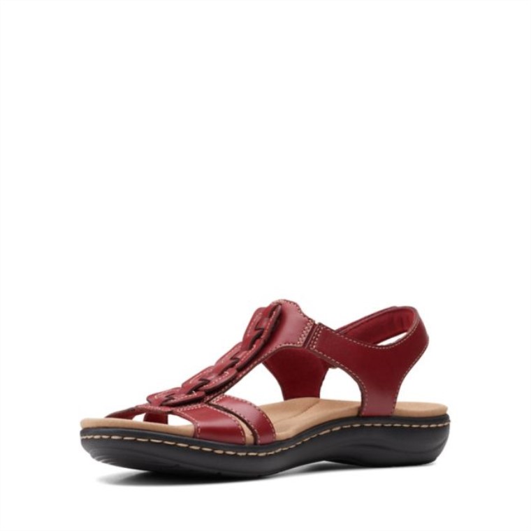 Cuero Rojo Clarks Laurieann Kay Cuero Rojo