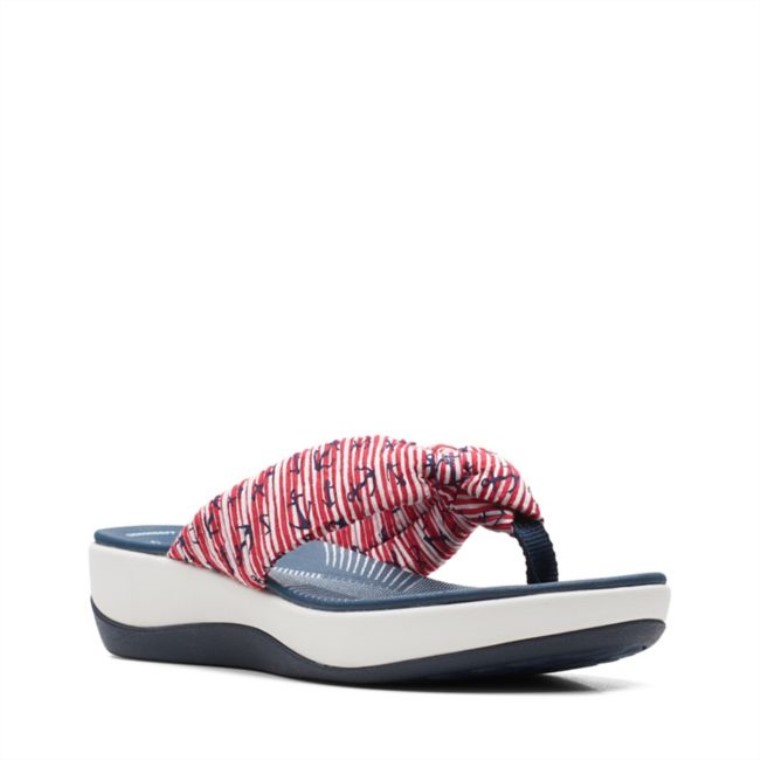 Rojo/blanco/azul Clarks Arla Glison Rojo/blanco/azul