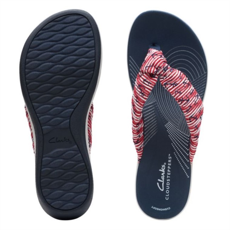 Rojo/blanco/azul Clarks Arla Glison Rojo/blanco/azul