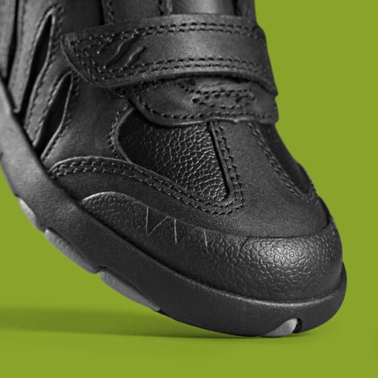 Rex Hop Niño Cuero Negro Clarks Cuero Negro