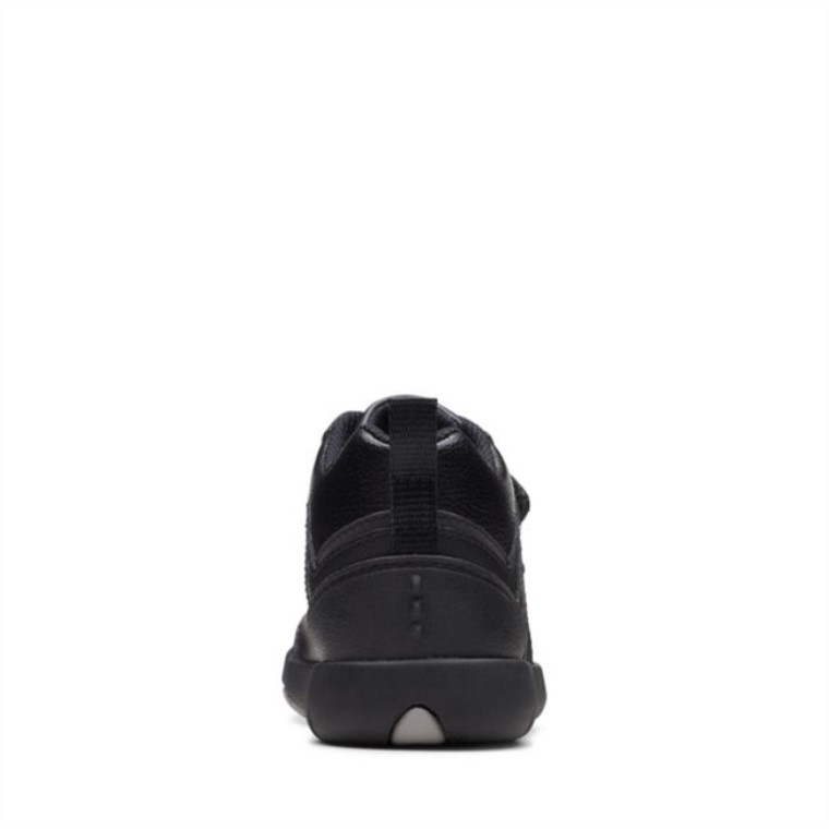 Rex Hop Niño Cuero Negro Clarks Cuero Negro