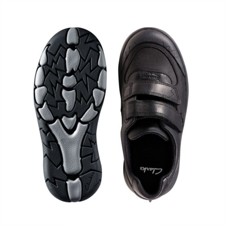 Rex Pace Kid Cuero Negro Clarks Cuero Negro