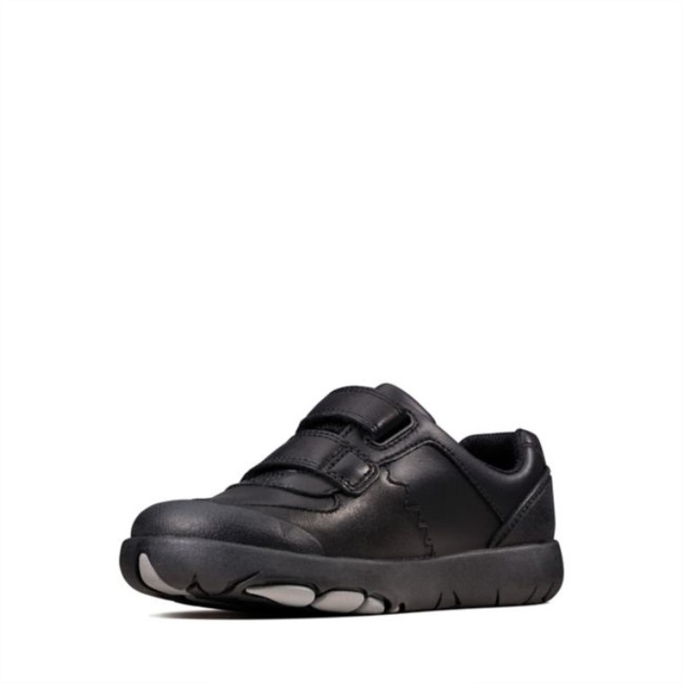 Rex Pace Kid Cuero Negro Clarks Cuero Negro