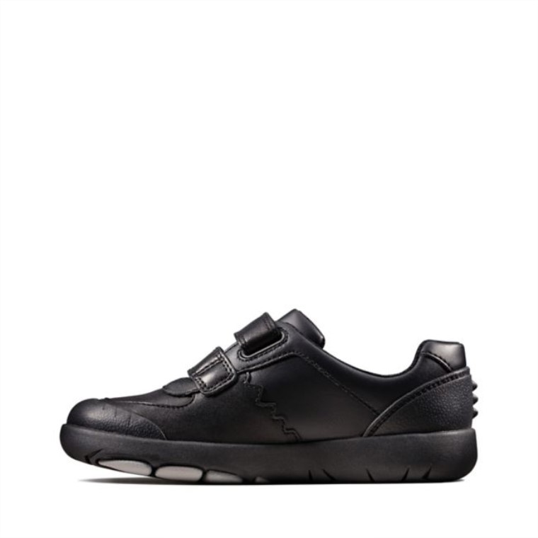 Rex Pace Kid Cuero Negro Clarks Cuero Negro