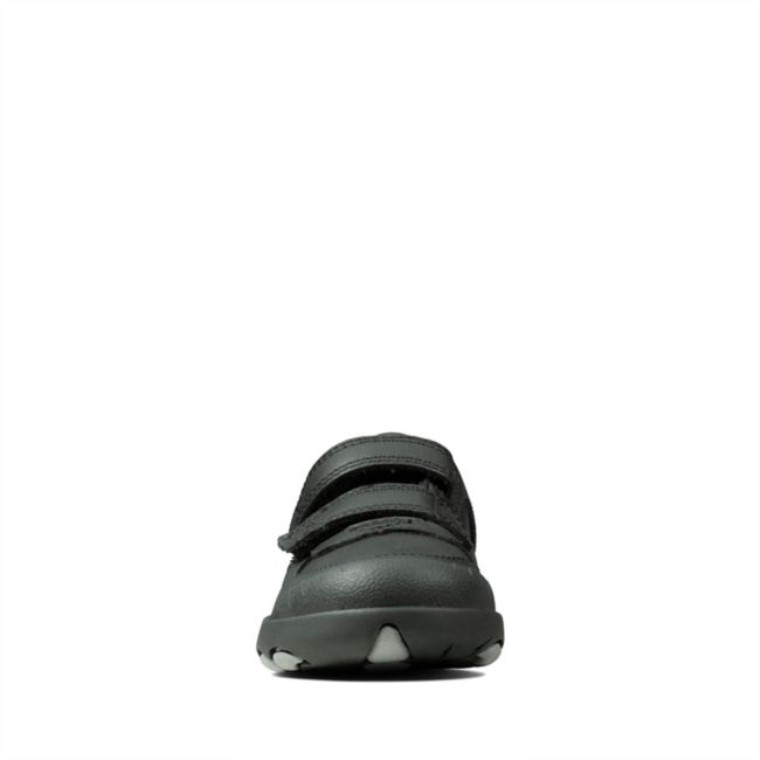 Rex Pace Niño Cuero Negro Cuero Negro Clarks