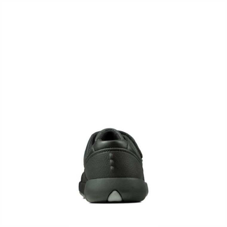 Rex Pace Niño Cuero Negro Cuero Negro Clarks