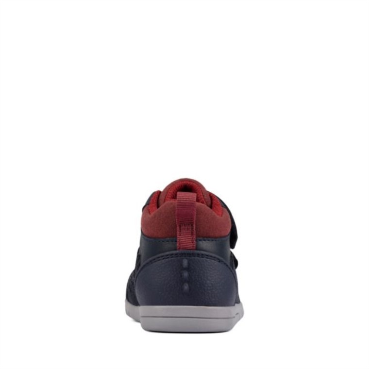Rex Park Niño Cuero Azul Marino Clarks Cuero Azul Marino