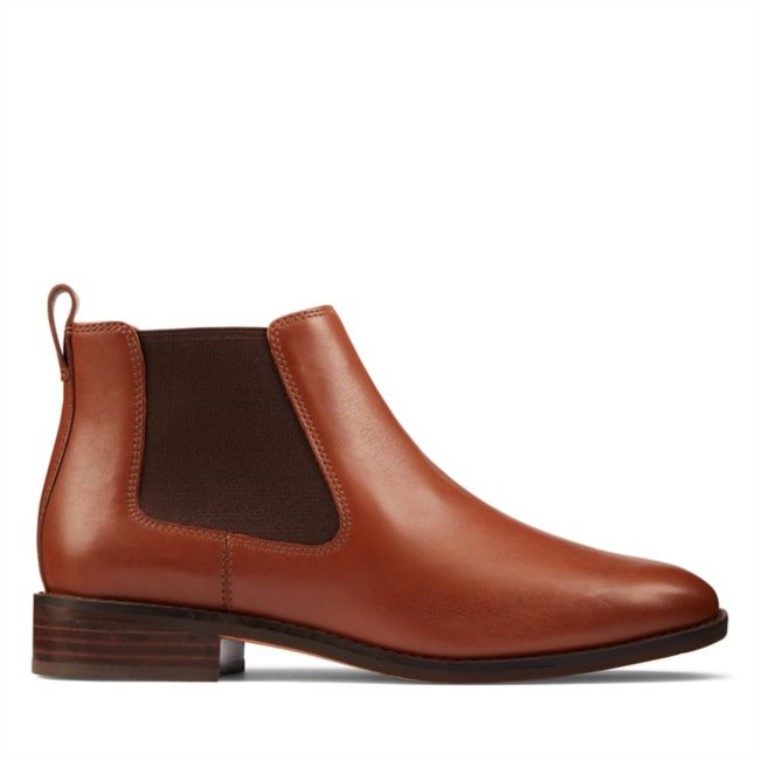 Ria Chelsea Piel Color Canela Clarks Piel Color Canela