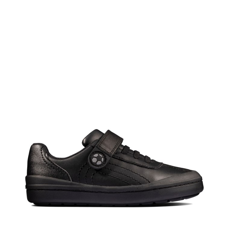 Rock Pass Niño Cuero Negro Clarks Cuero Negro