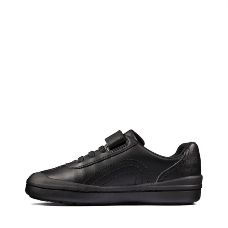 Rock Pass Niño Cuero Negro Clarks Cuero Negro