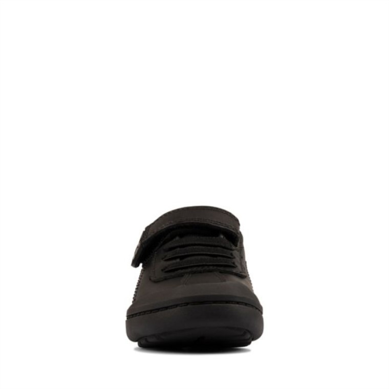 Rock Pass Niño Cuero Negro Clarks Cuero Negro