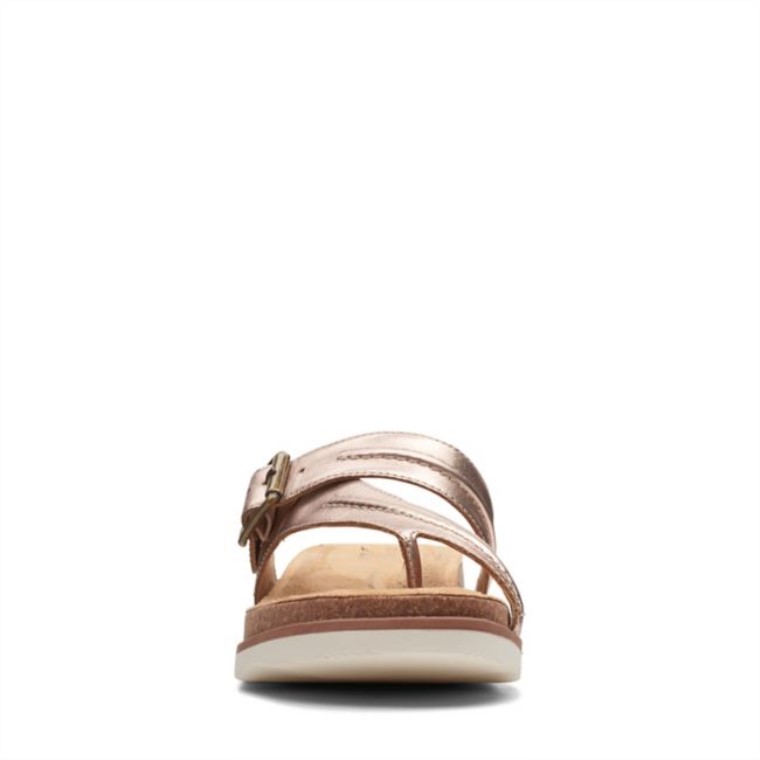 Cuero Rosa Dorado Clarks Brynn Madi Cuero Rosa Dorado