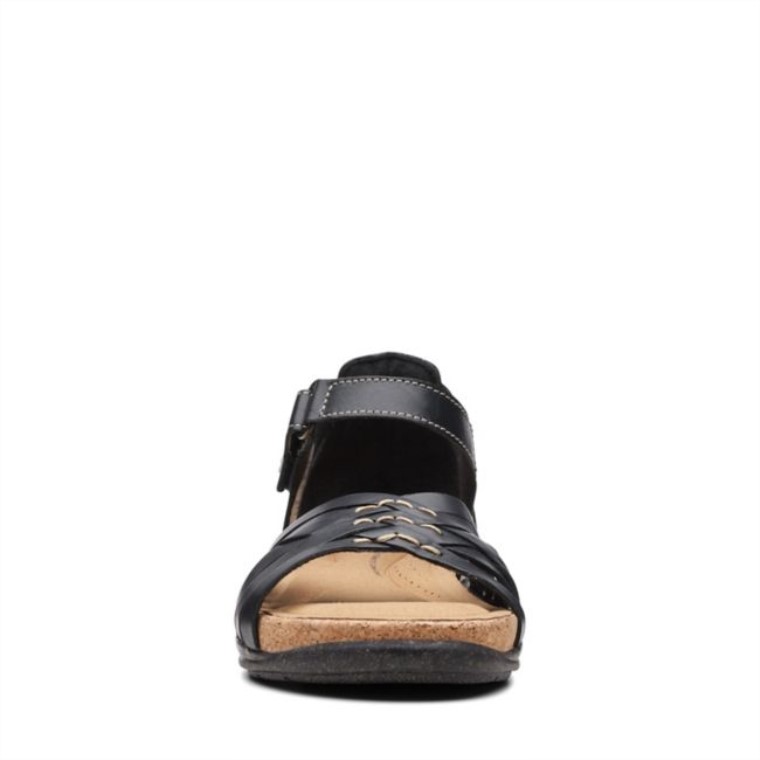 Roseville Cove Cuero Negro Clarks Cuero Negro