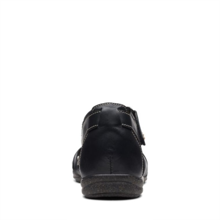 Roseville Cove Cuero Negro Clarks Cuero Negro