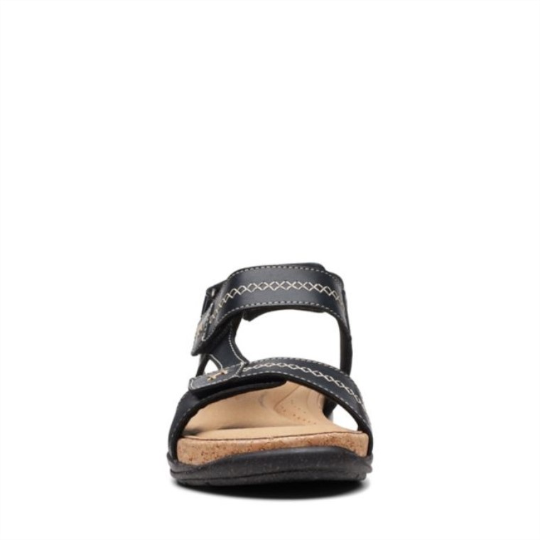 Roseville Mae Cuero Negro Cuero Negro Clarks
