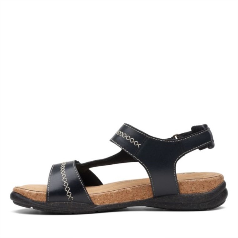 Roseville Mae Cuero Negro Cuero Negro Clarks