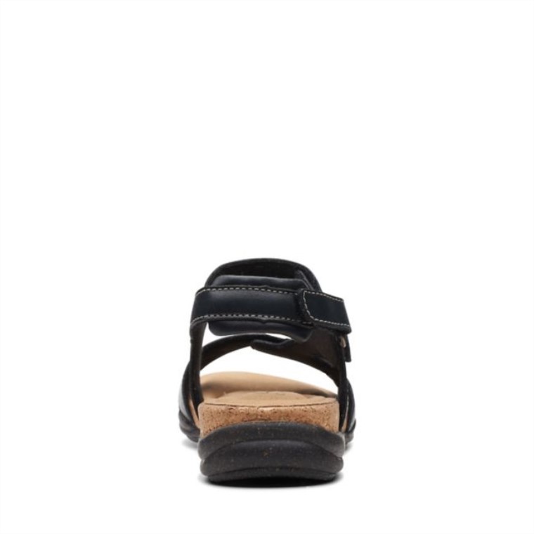 Roseville Mae Cuero Negro Cuero Negro Clarks